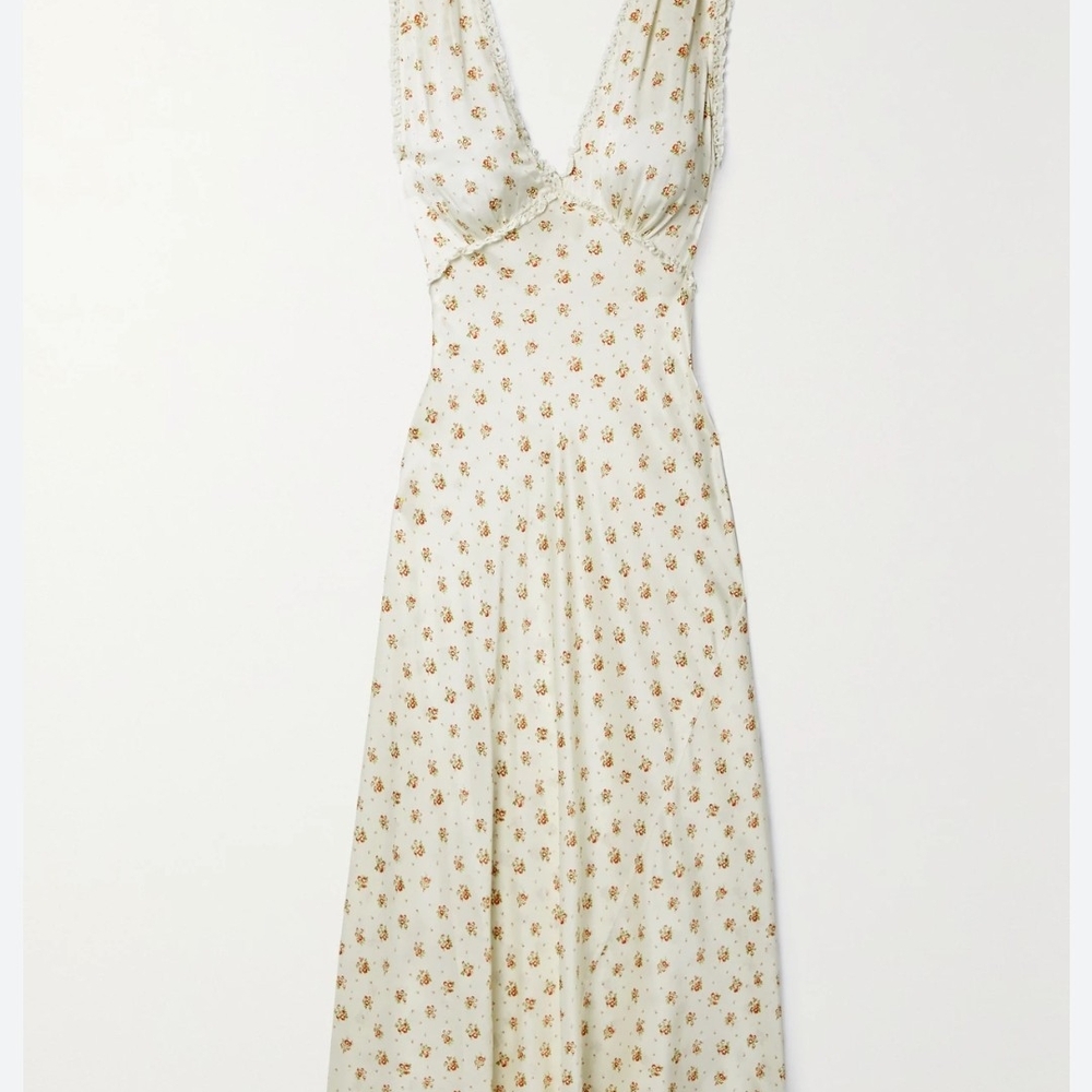 Doen Cream Floral Maxi Dress